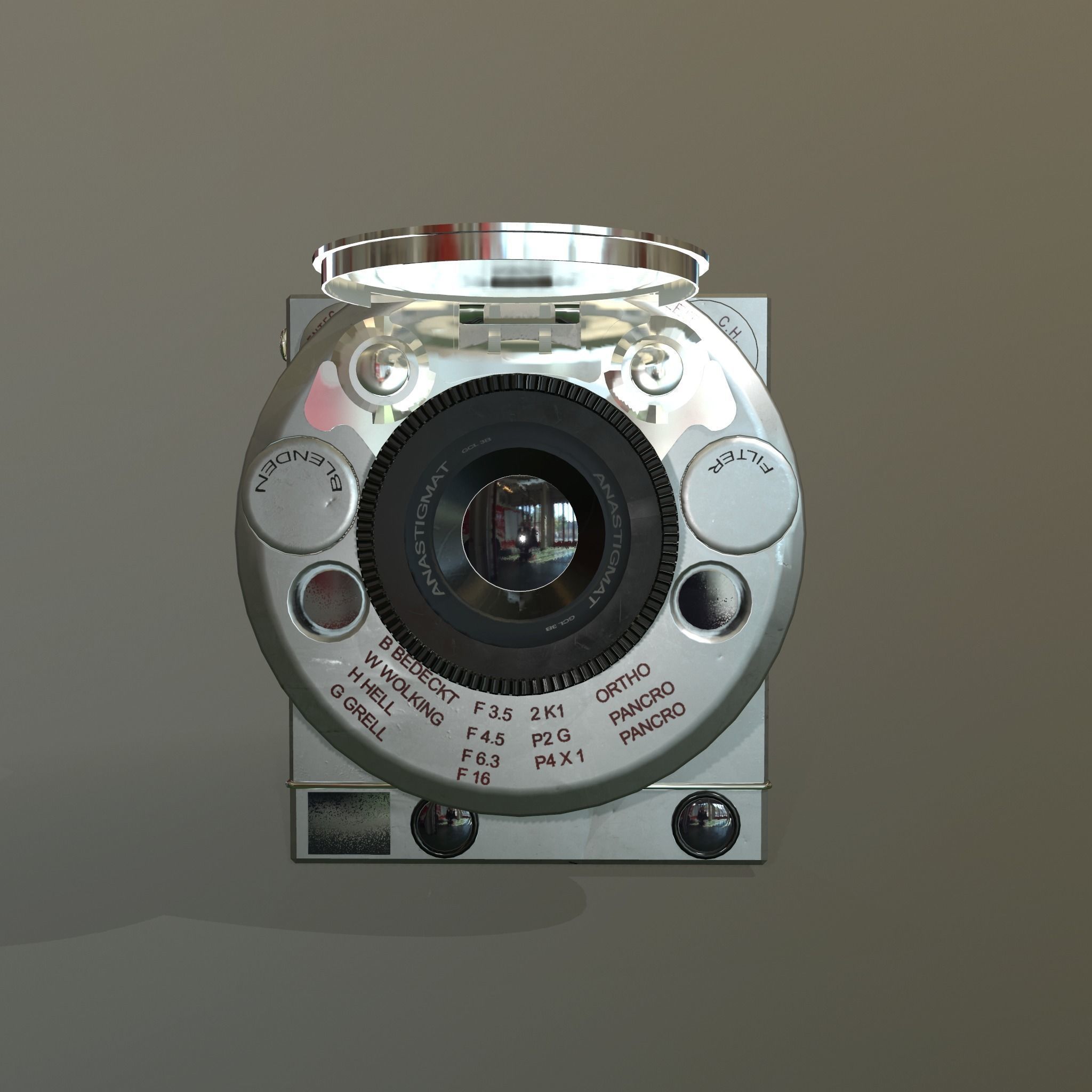 Compass Cameras 3D model_1