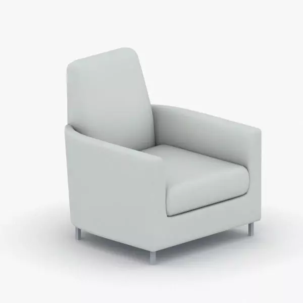 0984 - Armchair Low-poly 3D model_0
