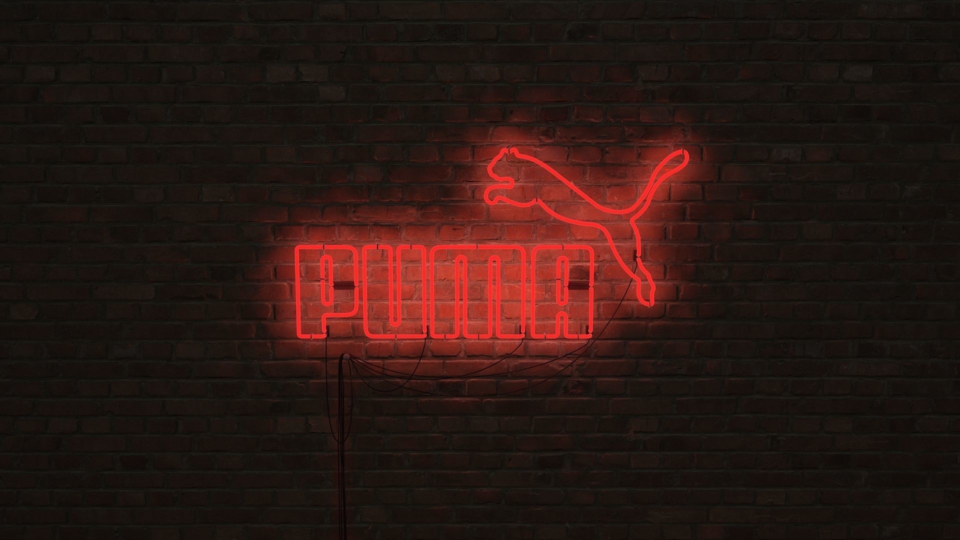 logo sign Puma 3d Low-poly 3D model_13