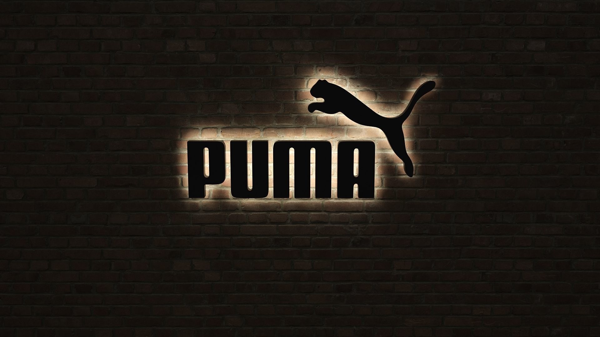 logo sign Puma 3d Low-poly 3D model_3