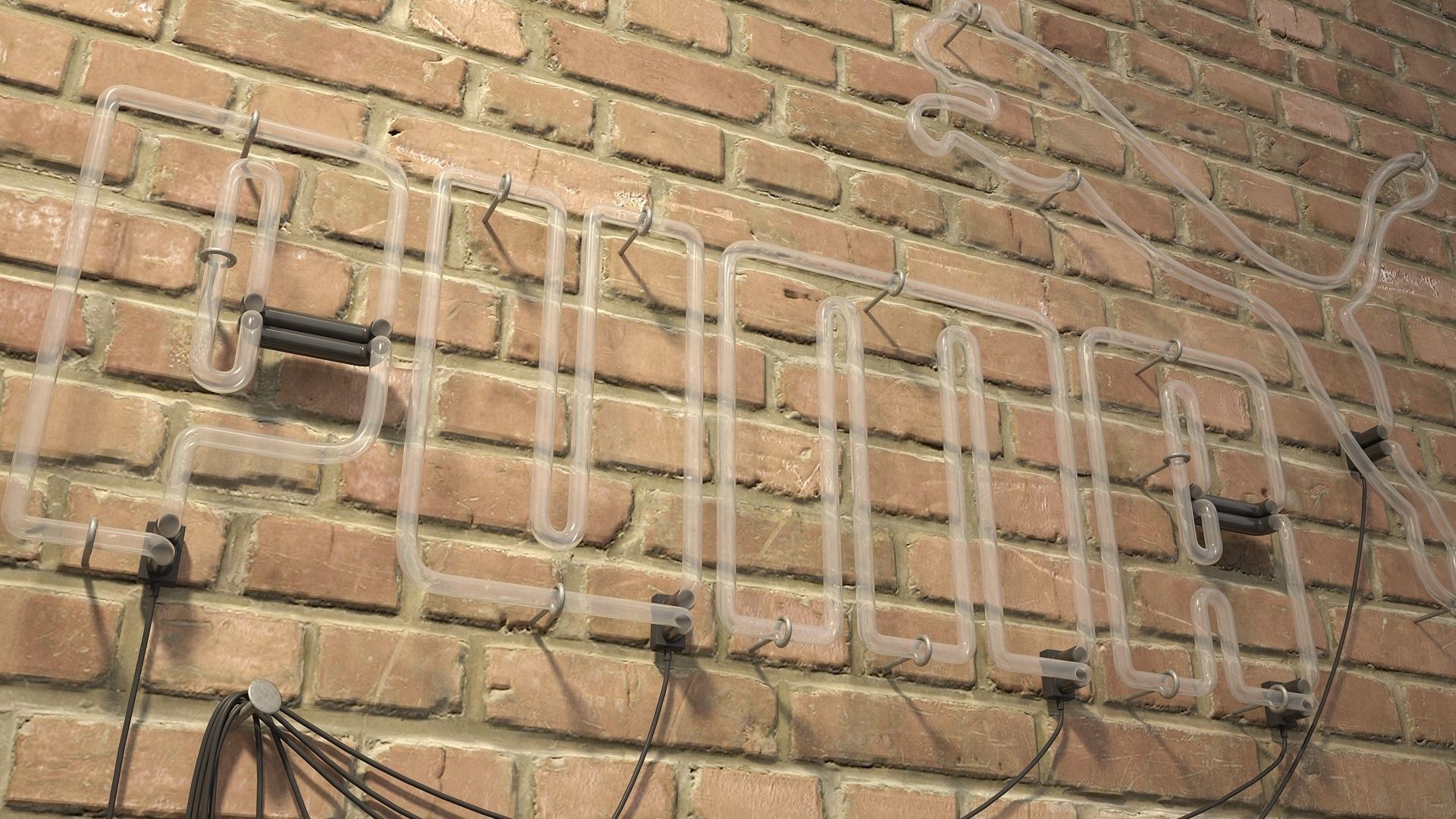 logo sign Puma 3d Low-poly 3D model_16