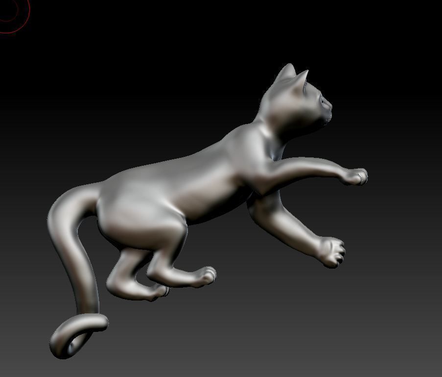 Jumping Cat 3D print model_1