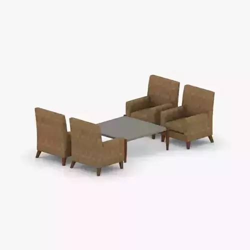 0995 - Sofa Chair and Table Set