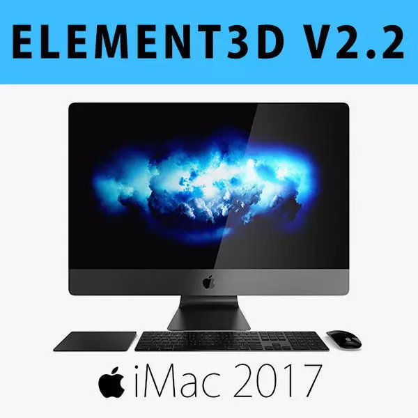 E3D - iMac Pro 27-inch Set 2017 model 3D model_0
