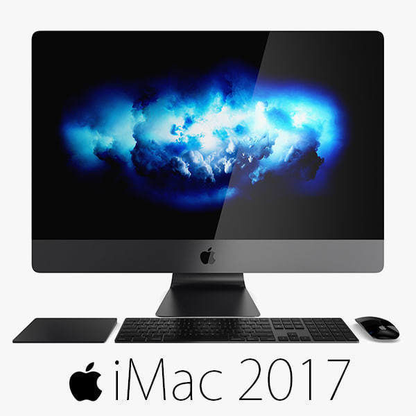 E3D - iMac Pro 27-inch Set 2017 model 3D model_1