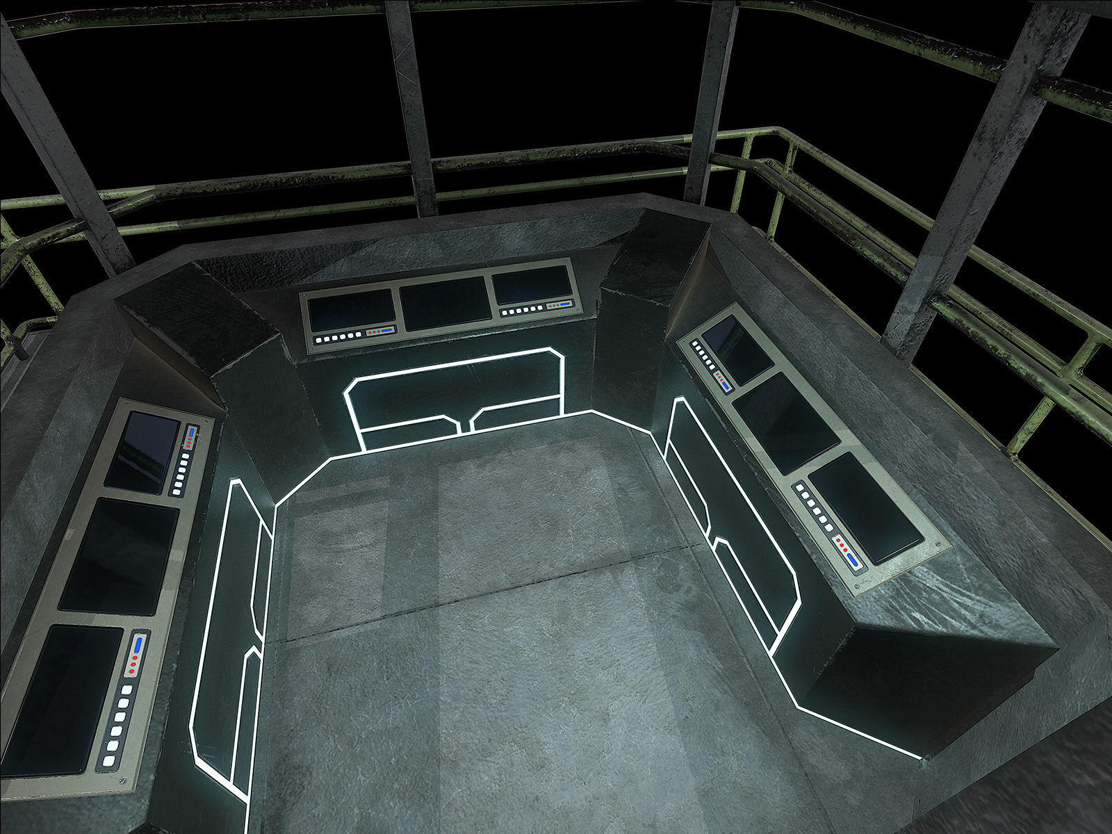 lowpoly Watchtower UPDATED Low-poly 3D model_12