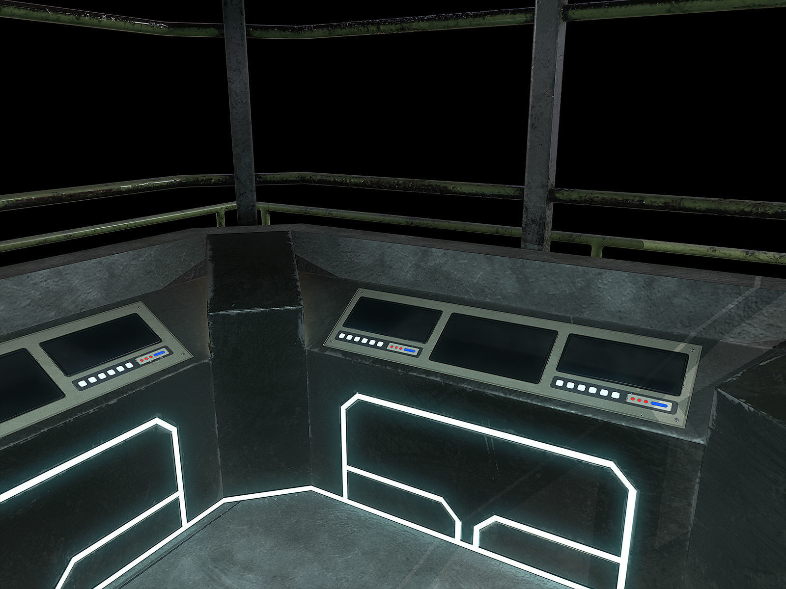 lowpoly Watchtower UPDATED Low-poly 3D model_14