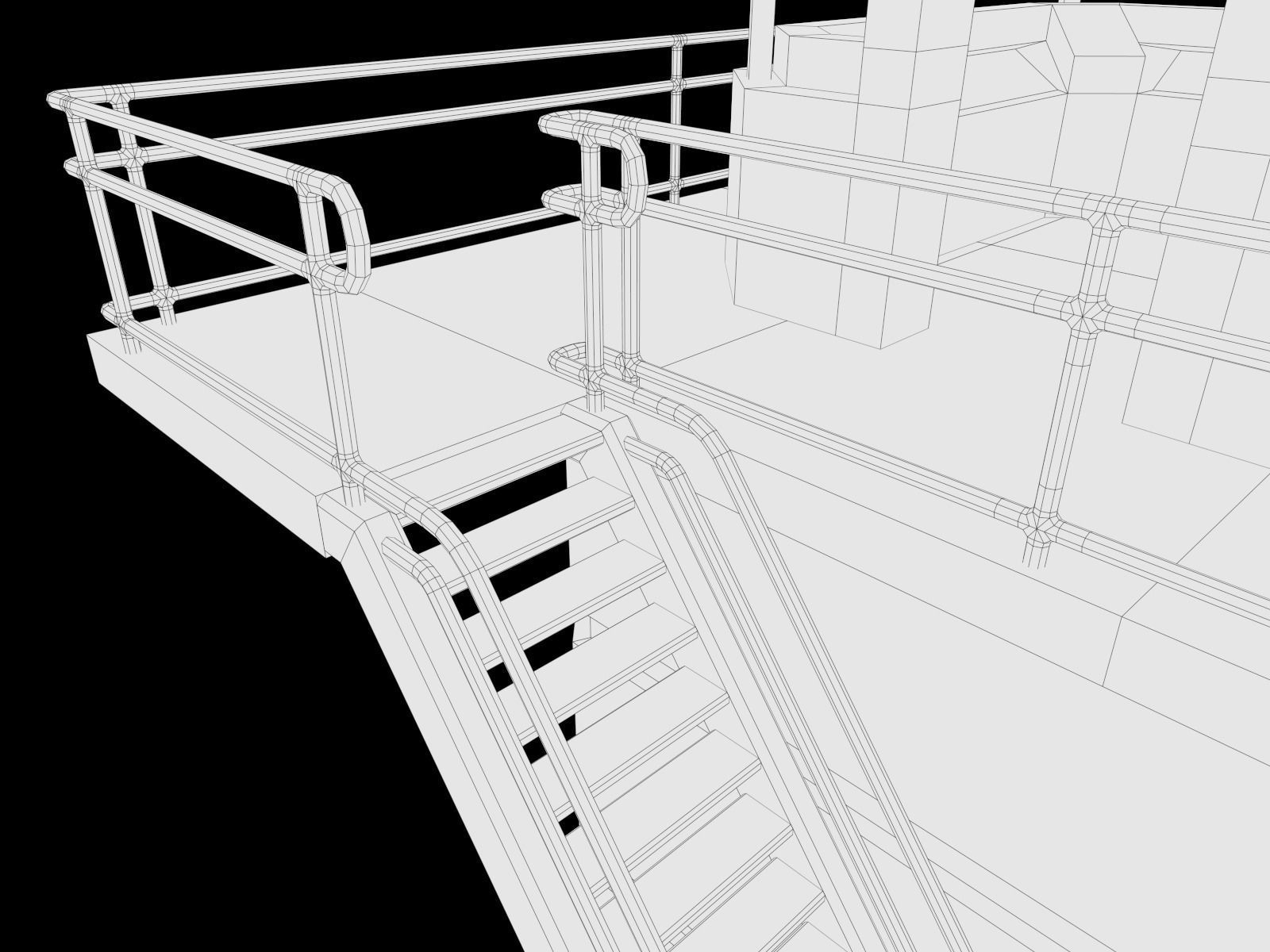 lowpoly Watchtower UPDATED Low-poly 3D model_21