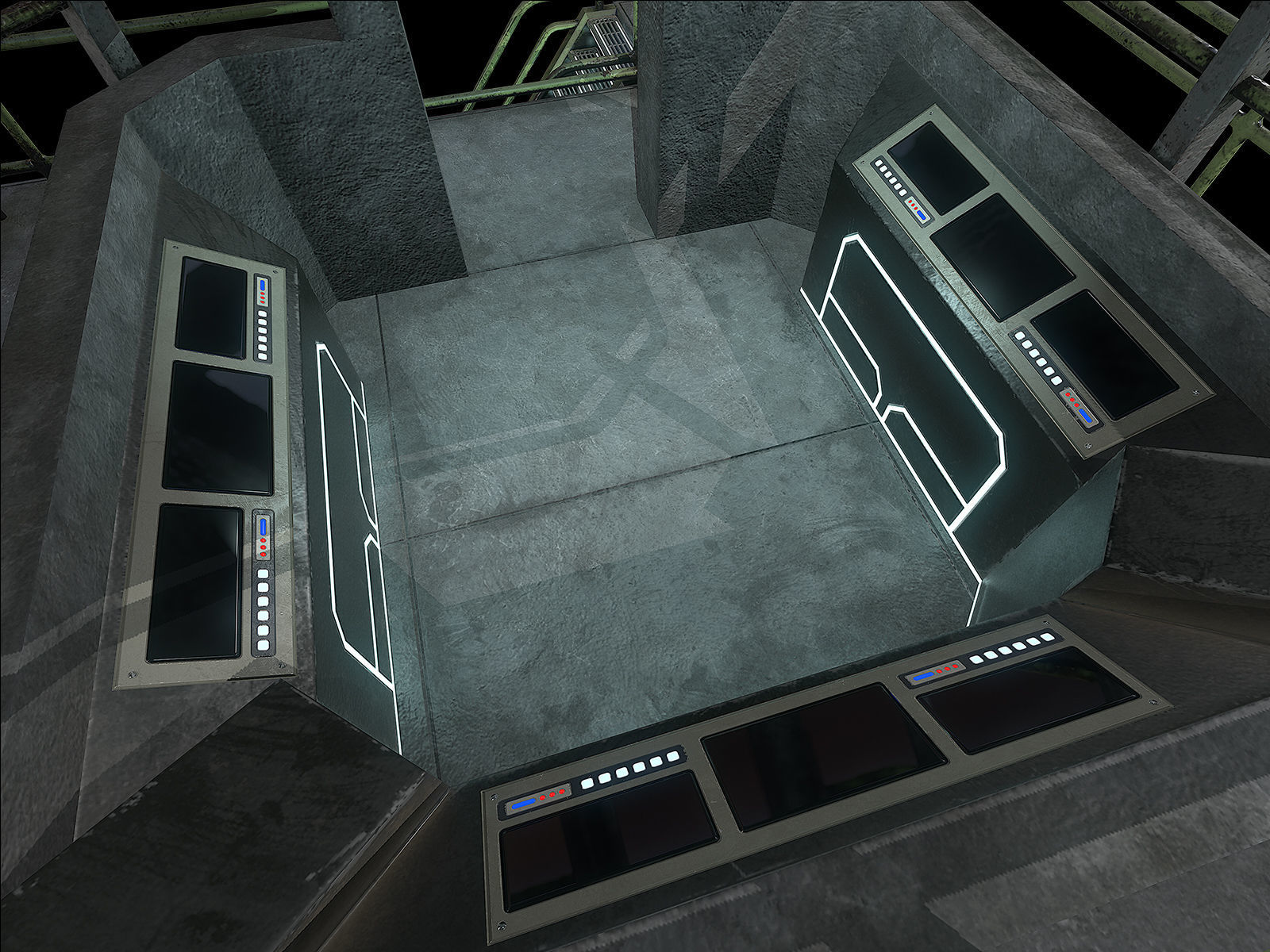 lowpoly Watchtower UPDATED Low-poly 3D model_13