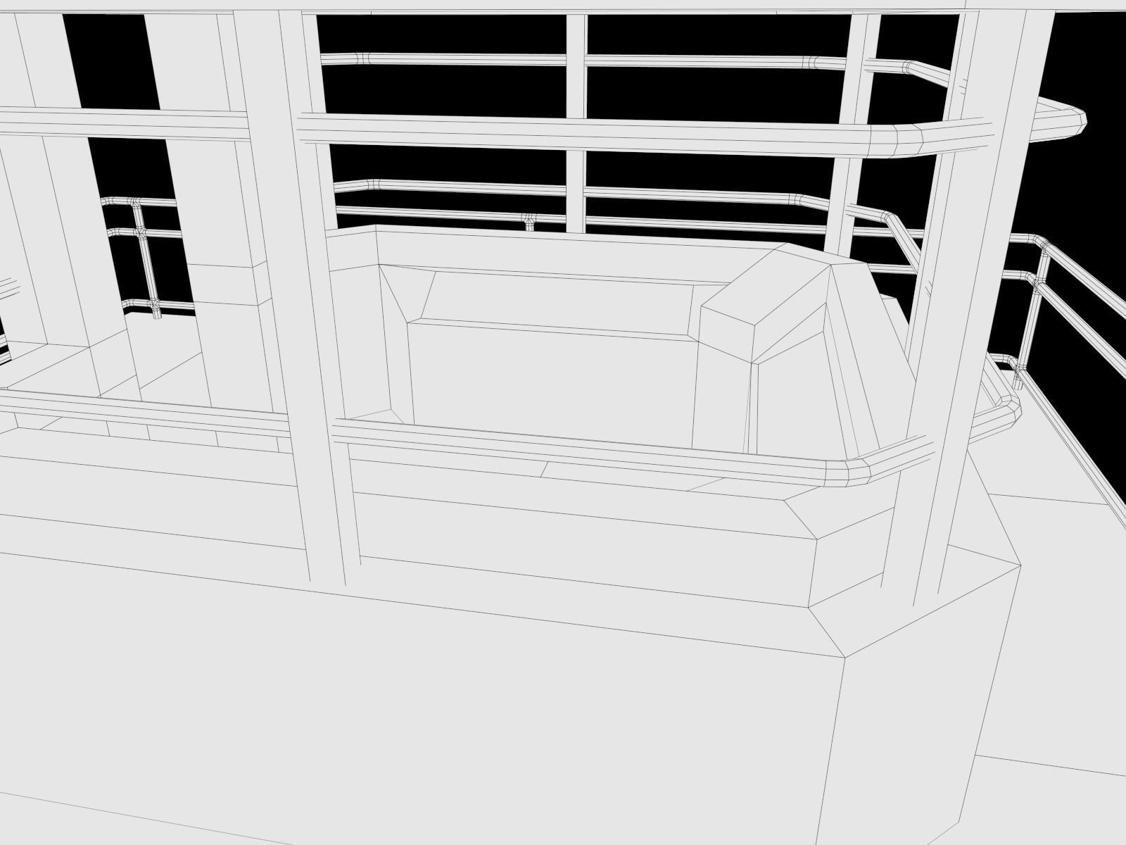 lowpoly Watchtower UPDATED Low-poly 3D model_23