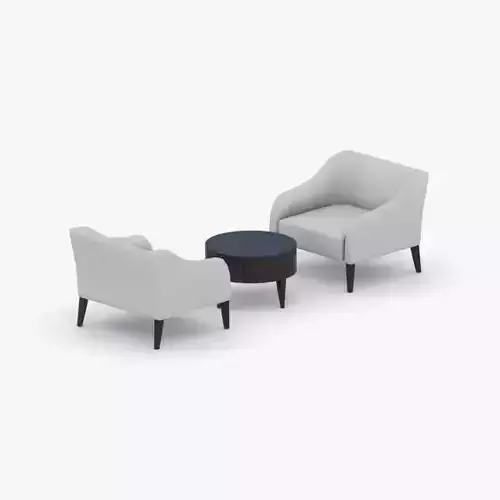 1003 - Armchair Low-poly 3D model