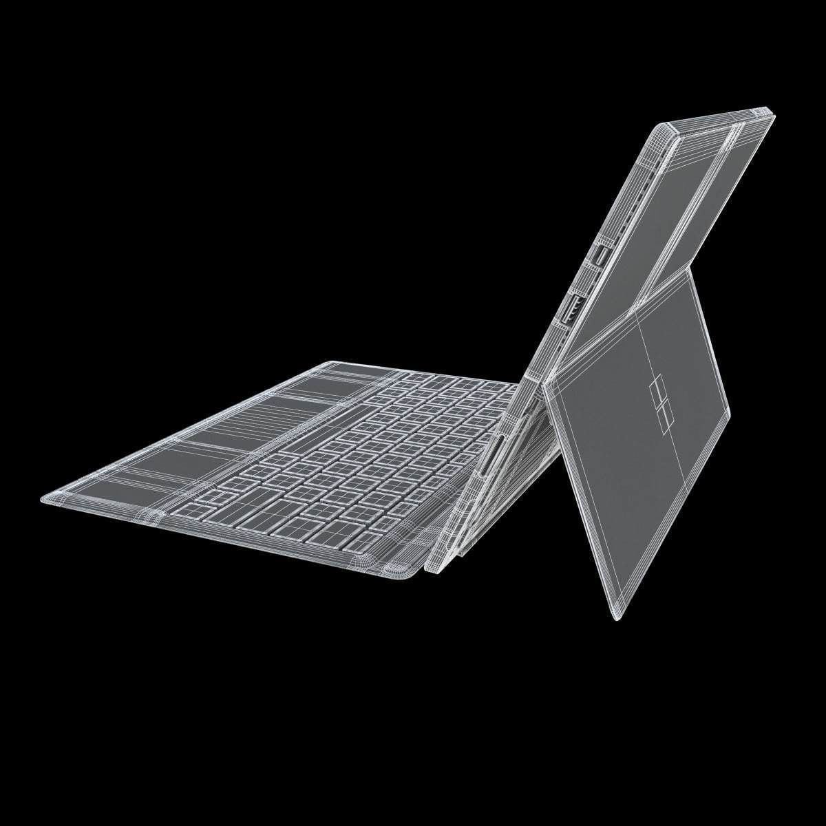 E3D - Microsoft Surface Pro 2017 3D model 3D model_7