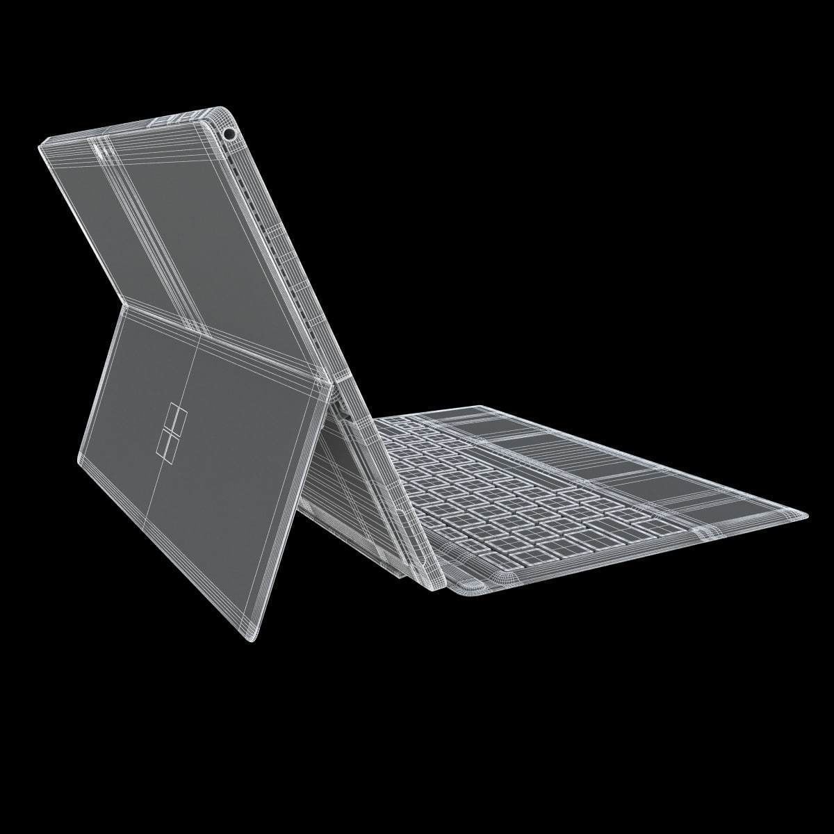 E3D - Microsoft Surface Pro 2017 3D model 3D model_6