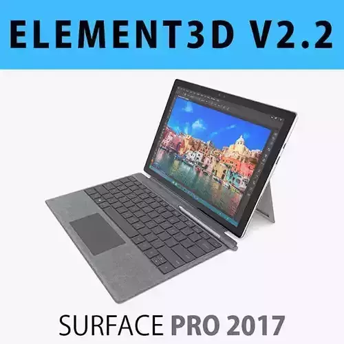 E3D - Microsoft Surface Pro 2017 3D model 3D model