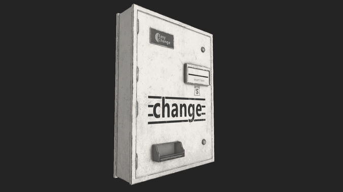 Change Machine PBR Low-poly 3D model