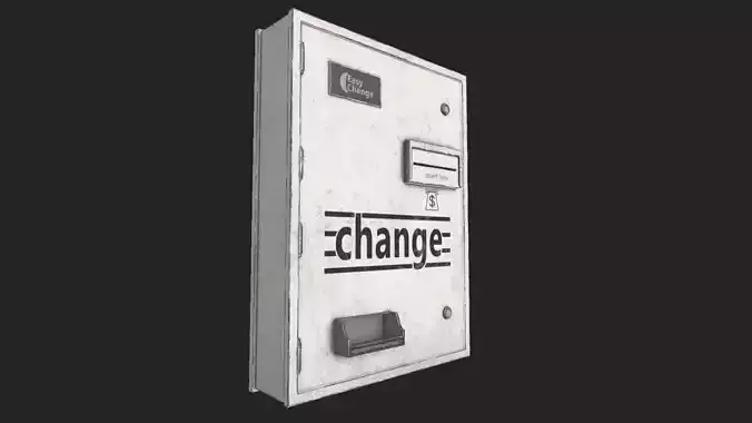 Change Machine PBR Low-poly 3D model