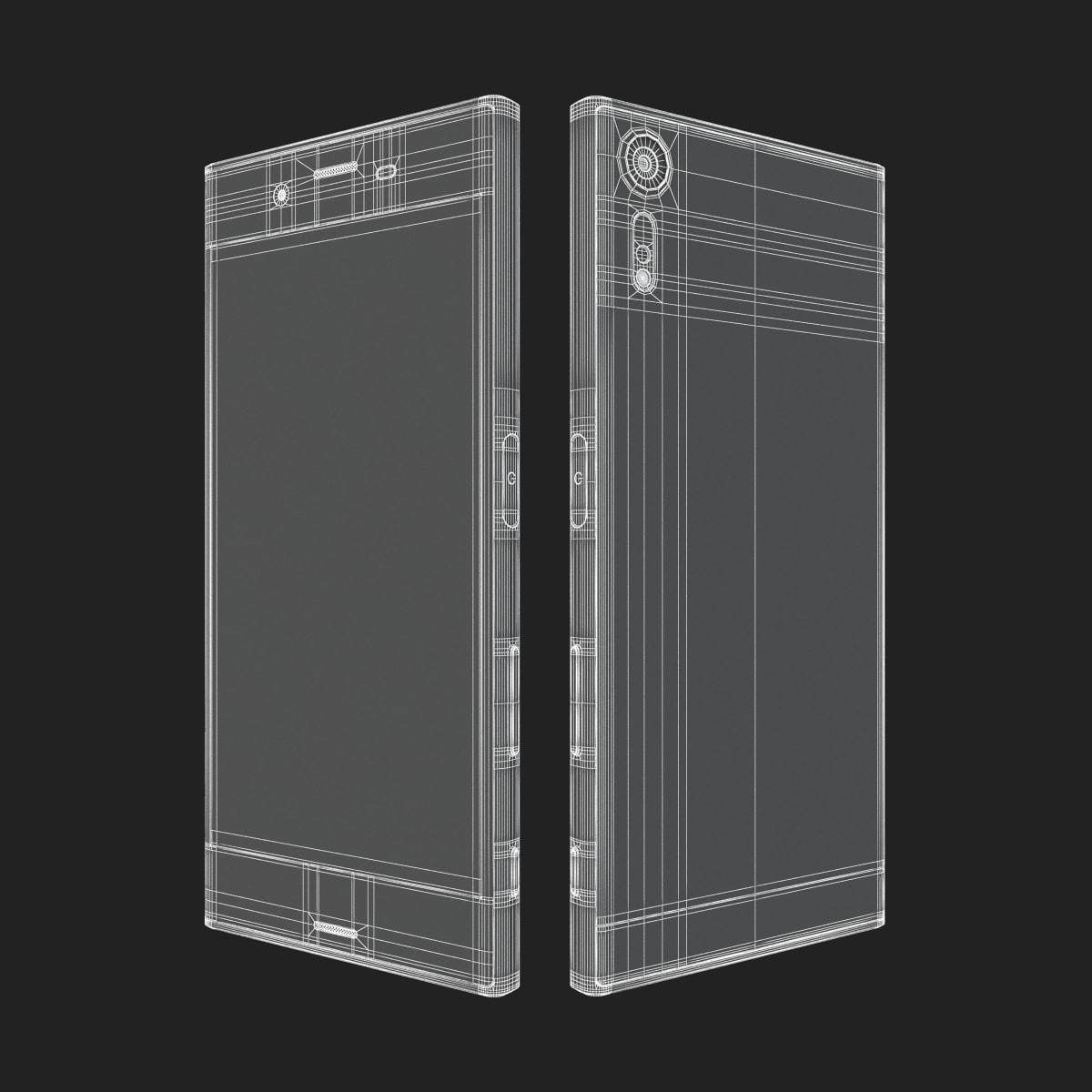 E3D - Sony Xperia XZs Black 3D model  3D model_7