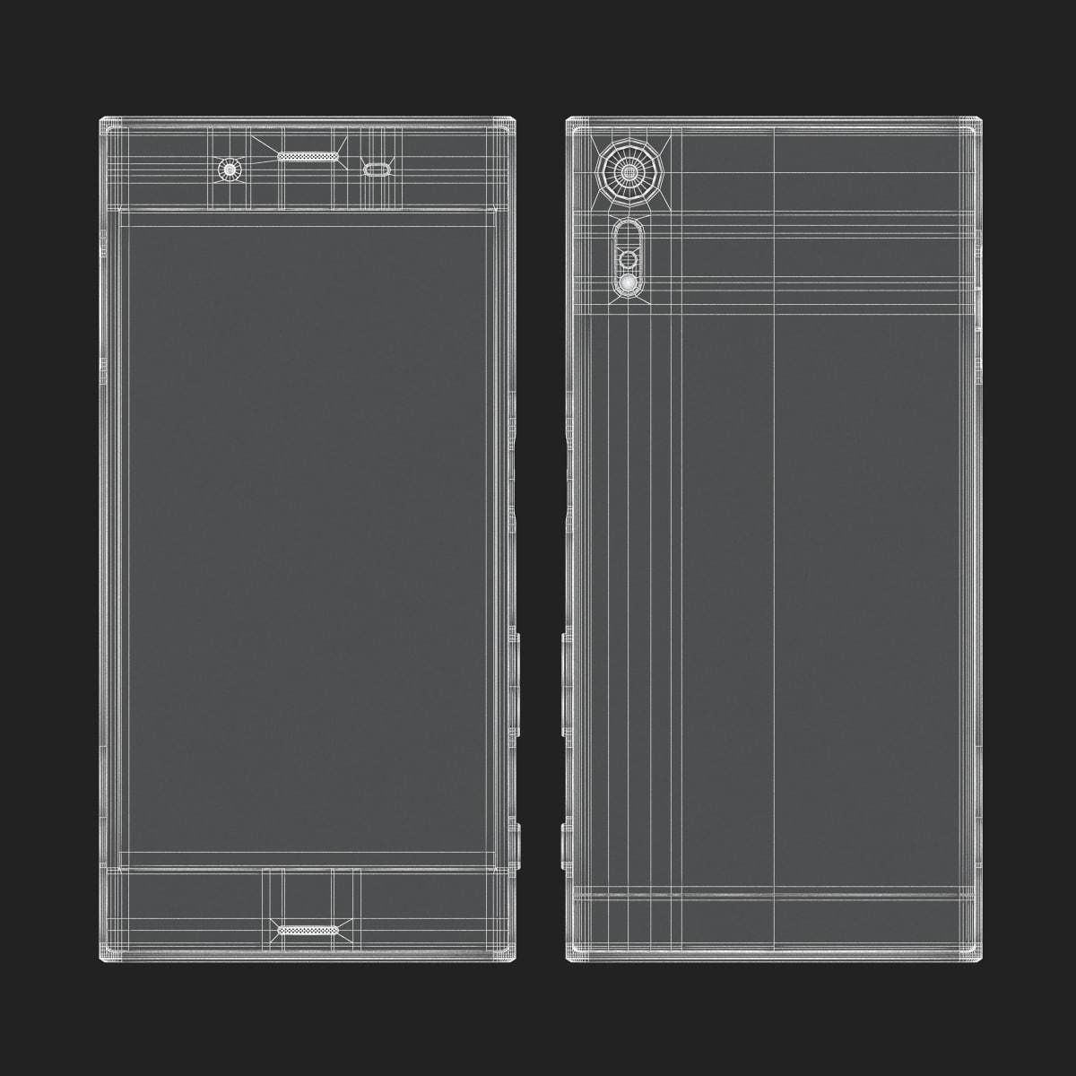E3D - Sony Xperia XZs Black 3D model  3D model_6