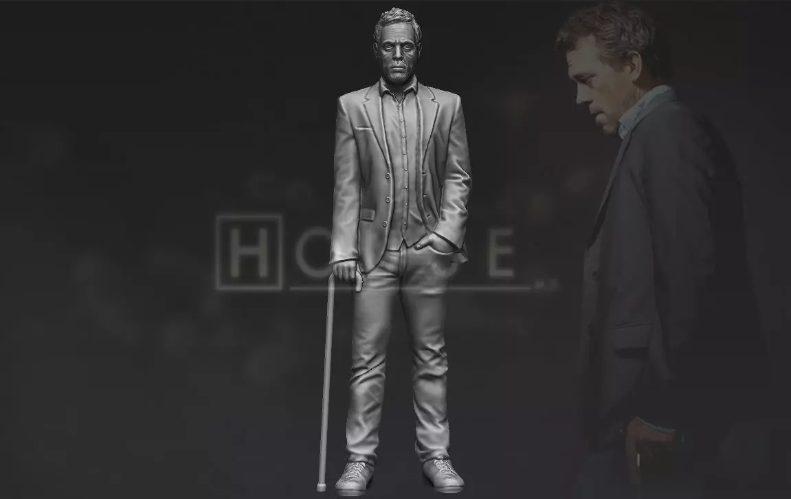 MD Gregory House 3D printing ready stl obj formats 3D print model_0