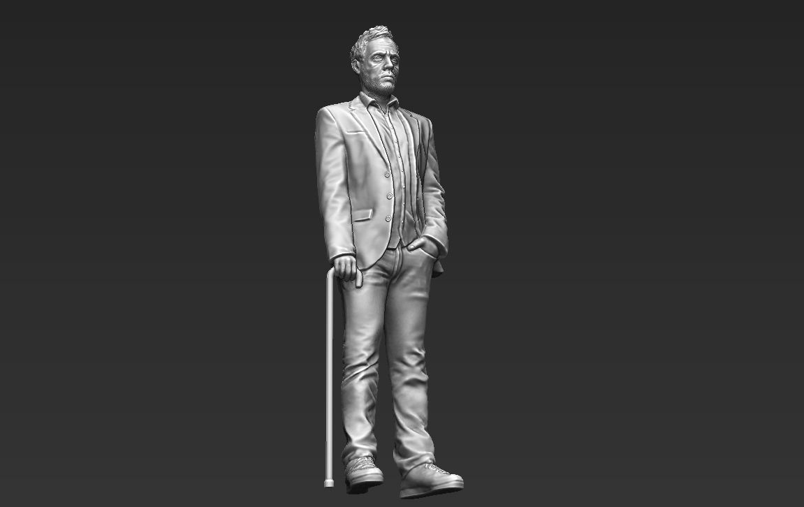 MD Gregory House 3D printing ready stl obj formats 3D print model_9