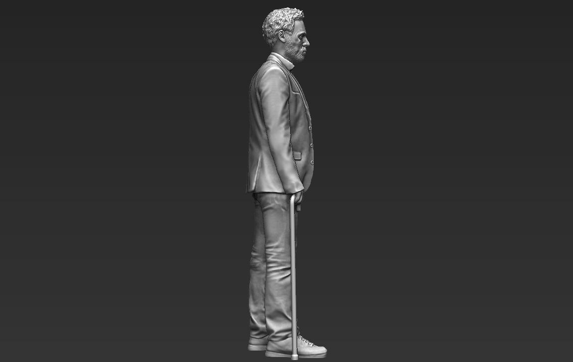 MD Gregory House 3D printing ready stl obj formats 3D print model_7