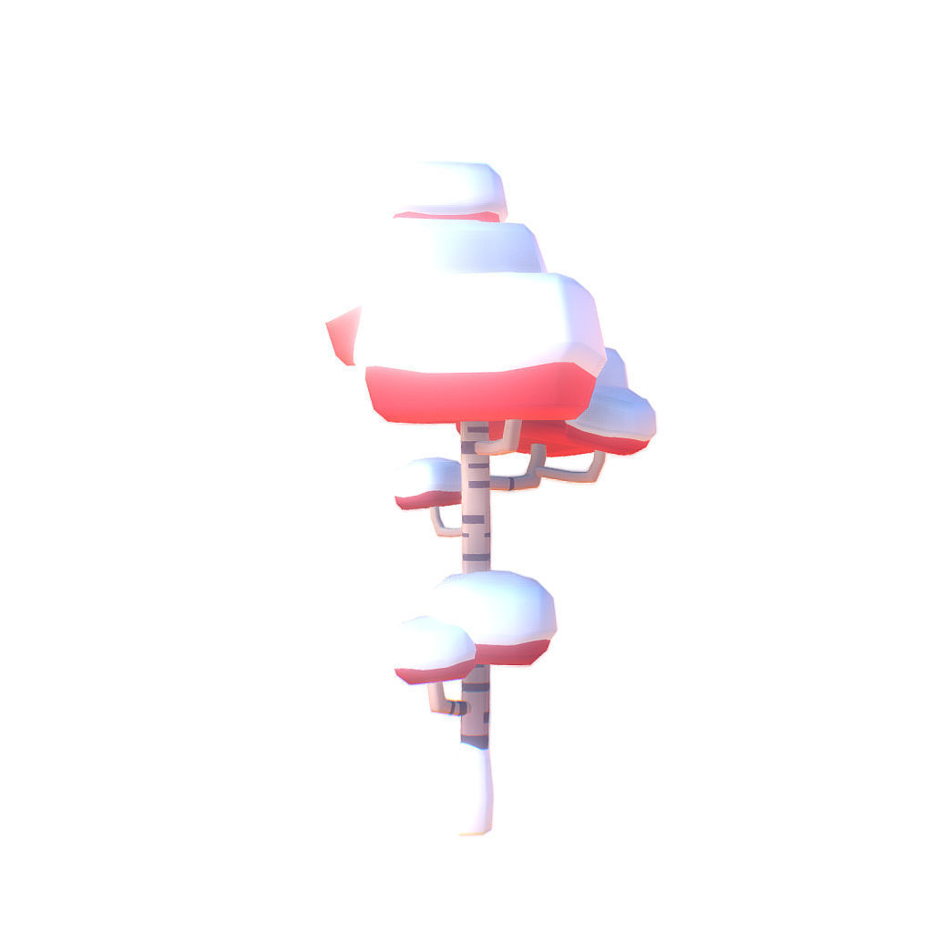 Birch Tree Set - Proto Series Low-poly 3D model_19