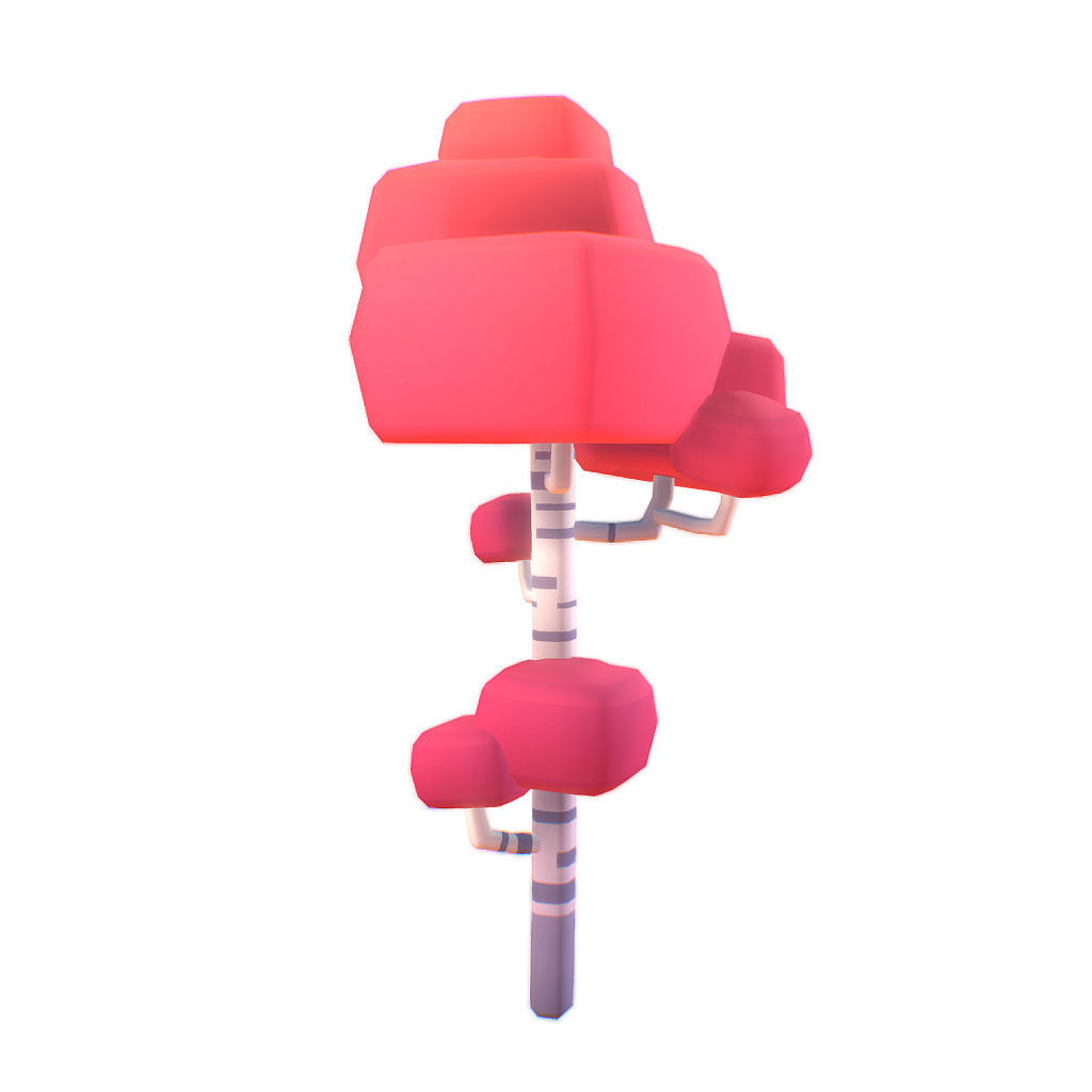 Birch Tree Set - Proto Series Low-poly 3D model_9