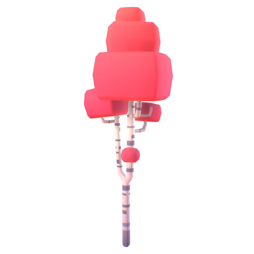 Birch Tree Set - Proto Series Low-poly 3D model_8