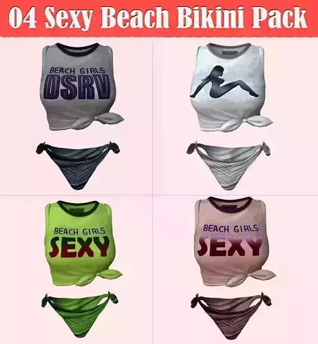 04 Sexy Beach Bikini Pack