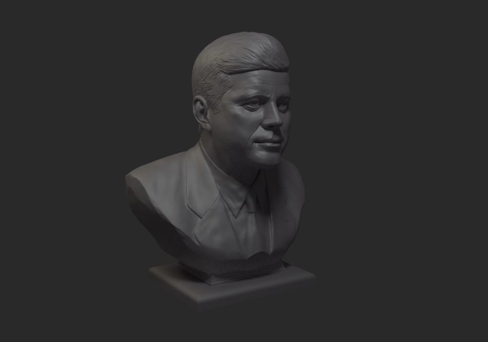 John Fitzgerald Kennedy  3D print model_4