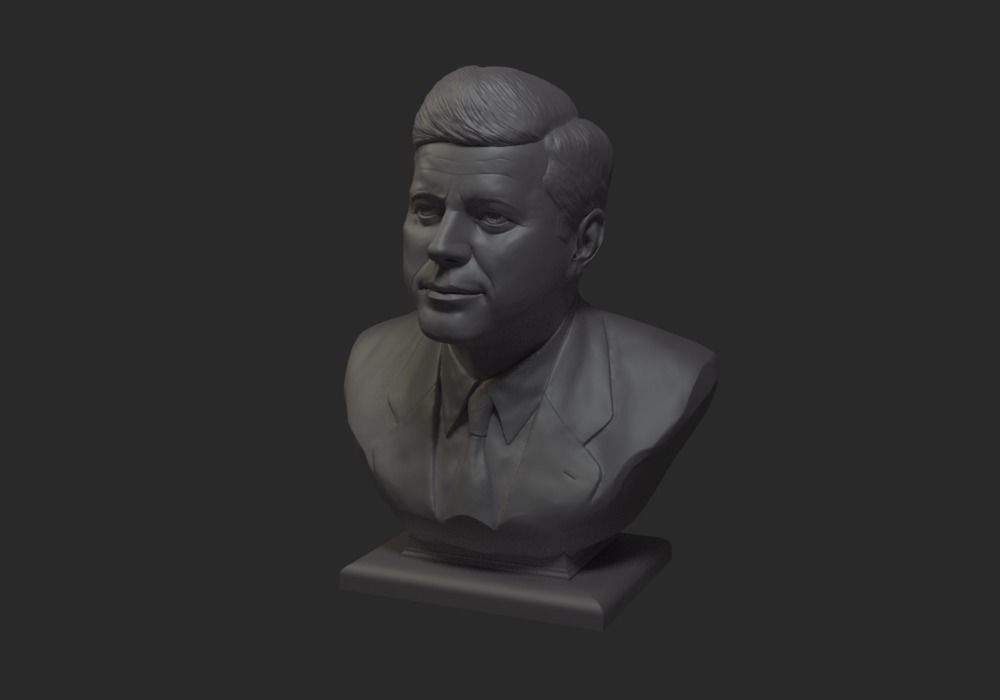 John Fitzgerald Kennedy  3D print model_5