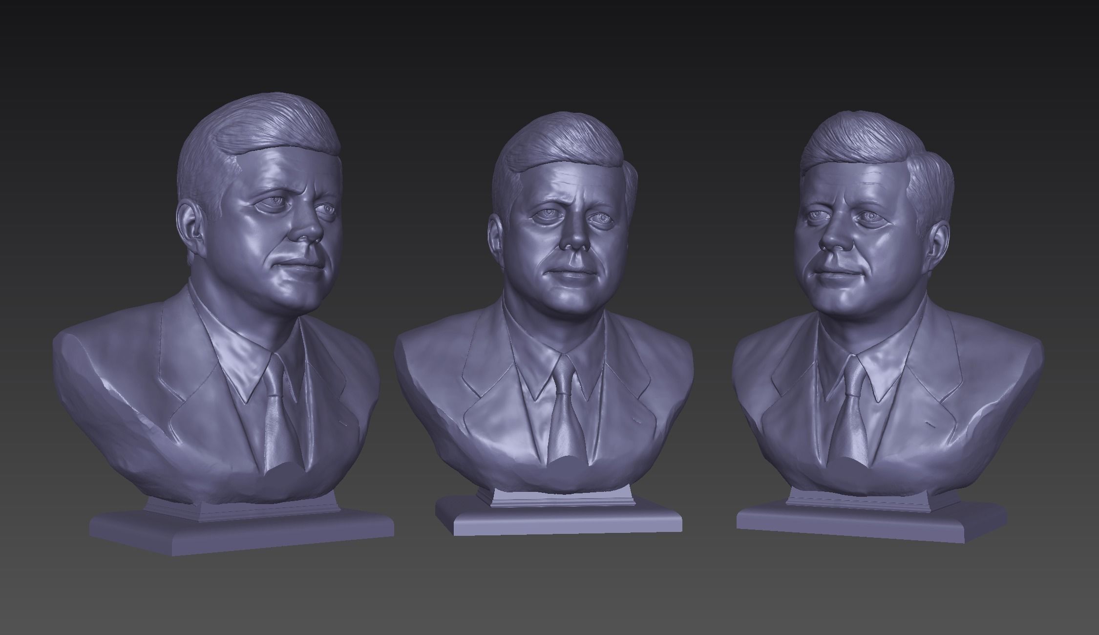 John Fitzgerald Kennedy  3D print model_10