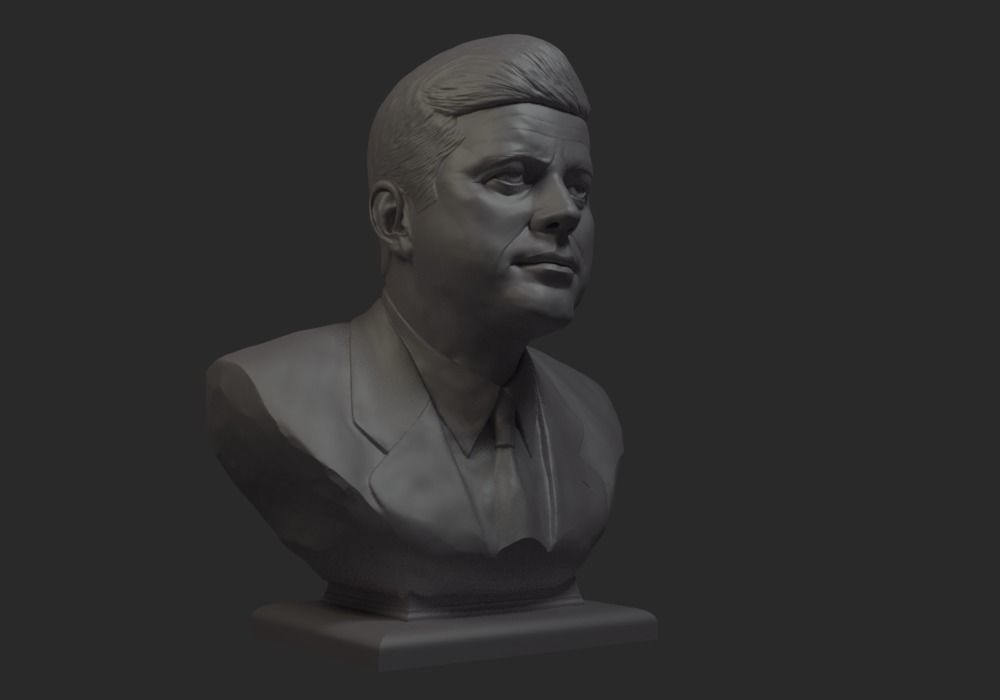 John Fitzgerald Kennedy  3D print model_9