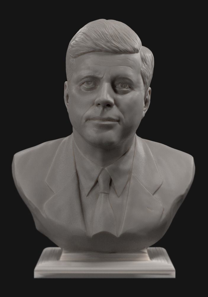 John Fitzgerald Kennedy  3D print model_2