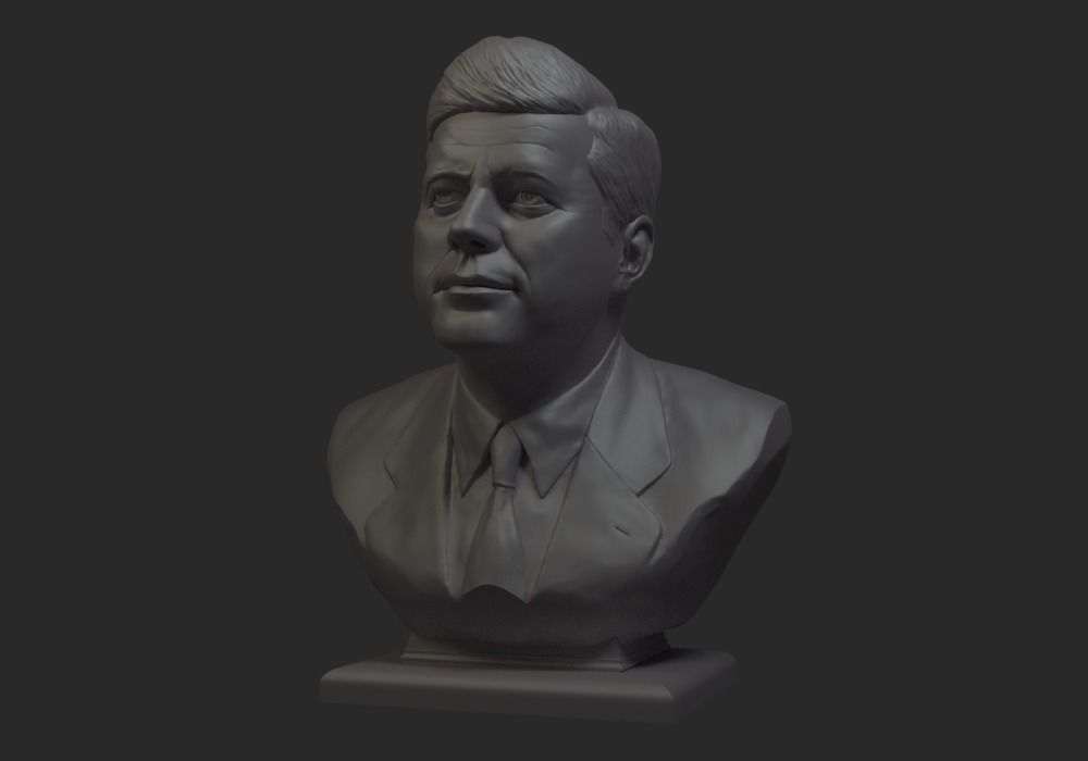 John Fitzgerald Kennedy  3D print model_6