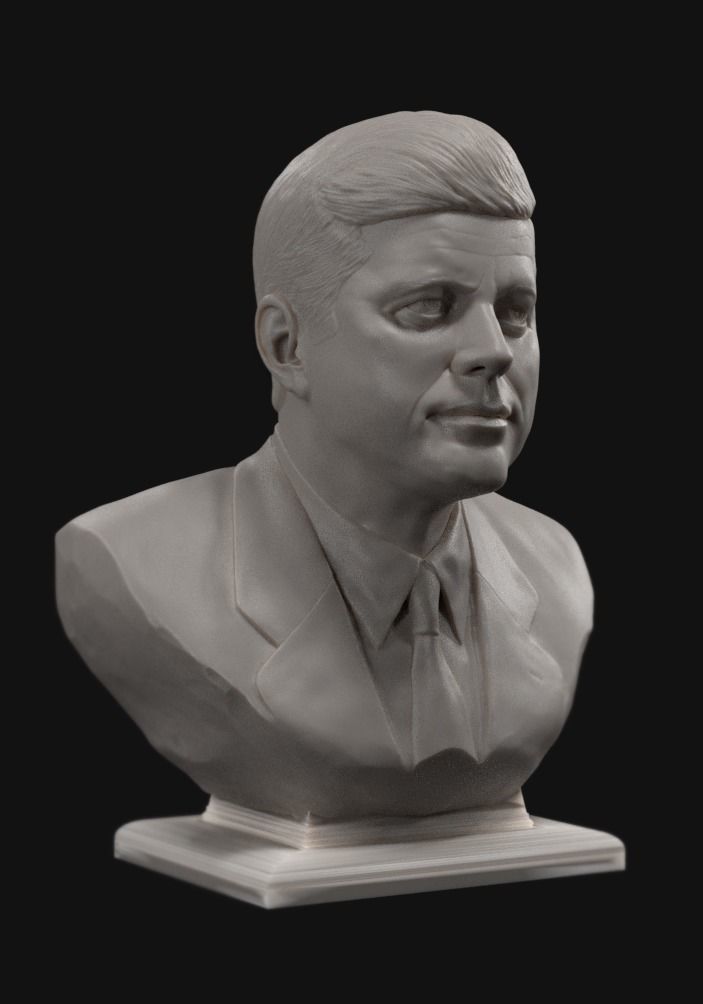 John Fitzgerald Kennedy  3D print model_1