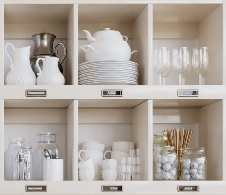 Kitchen 3 storage ideas - most of your space 3D model_3