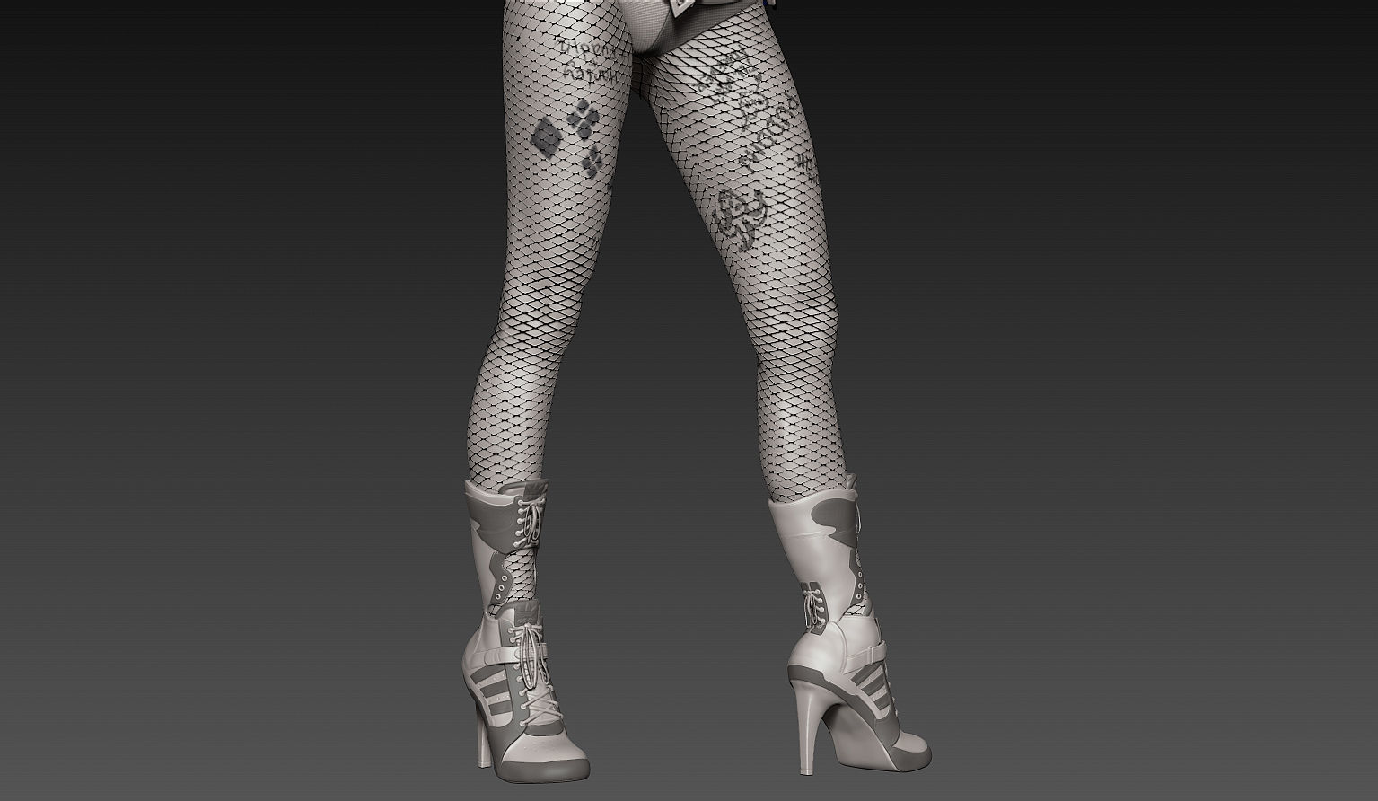 Harley Quinn Zbrush  3D model_10