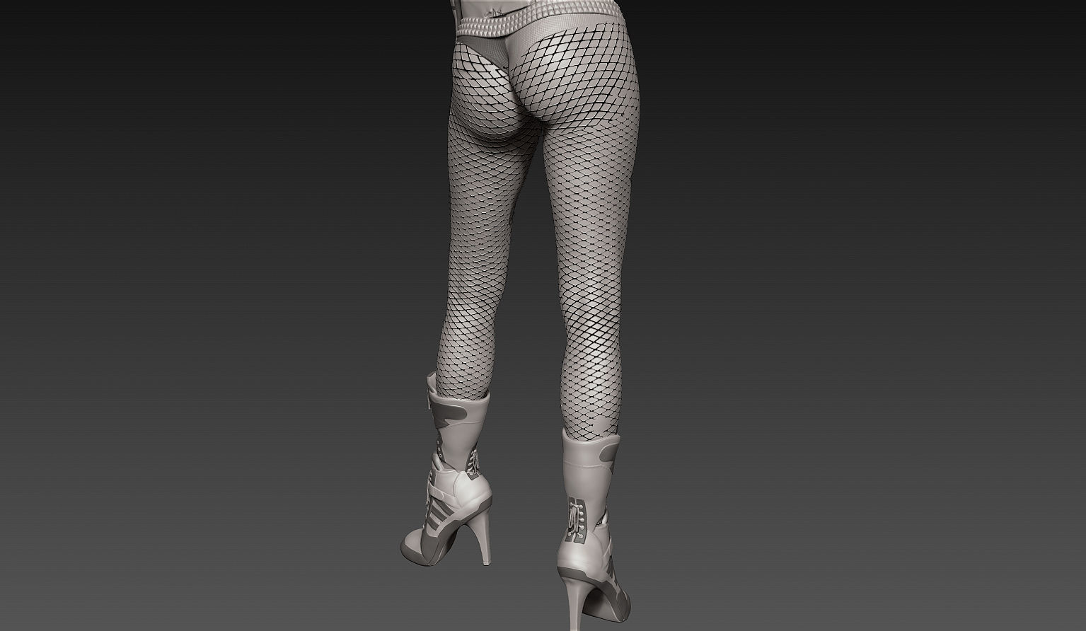 Harley Quinn Zbrush  3D model_9