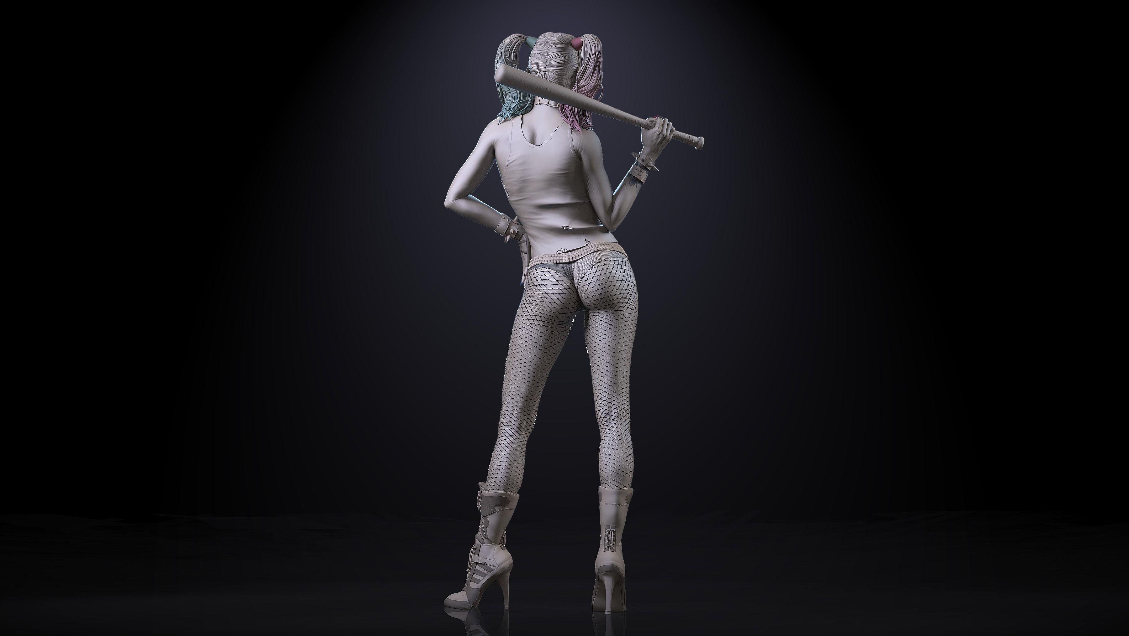 Harley Quinn Zbrush  3D model_2