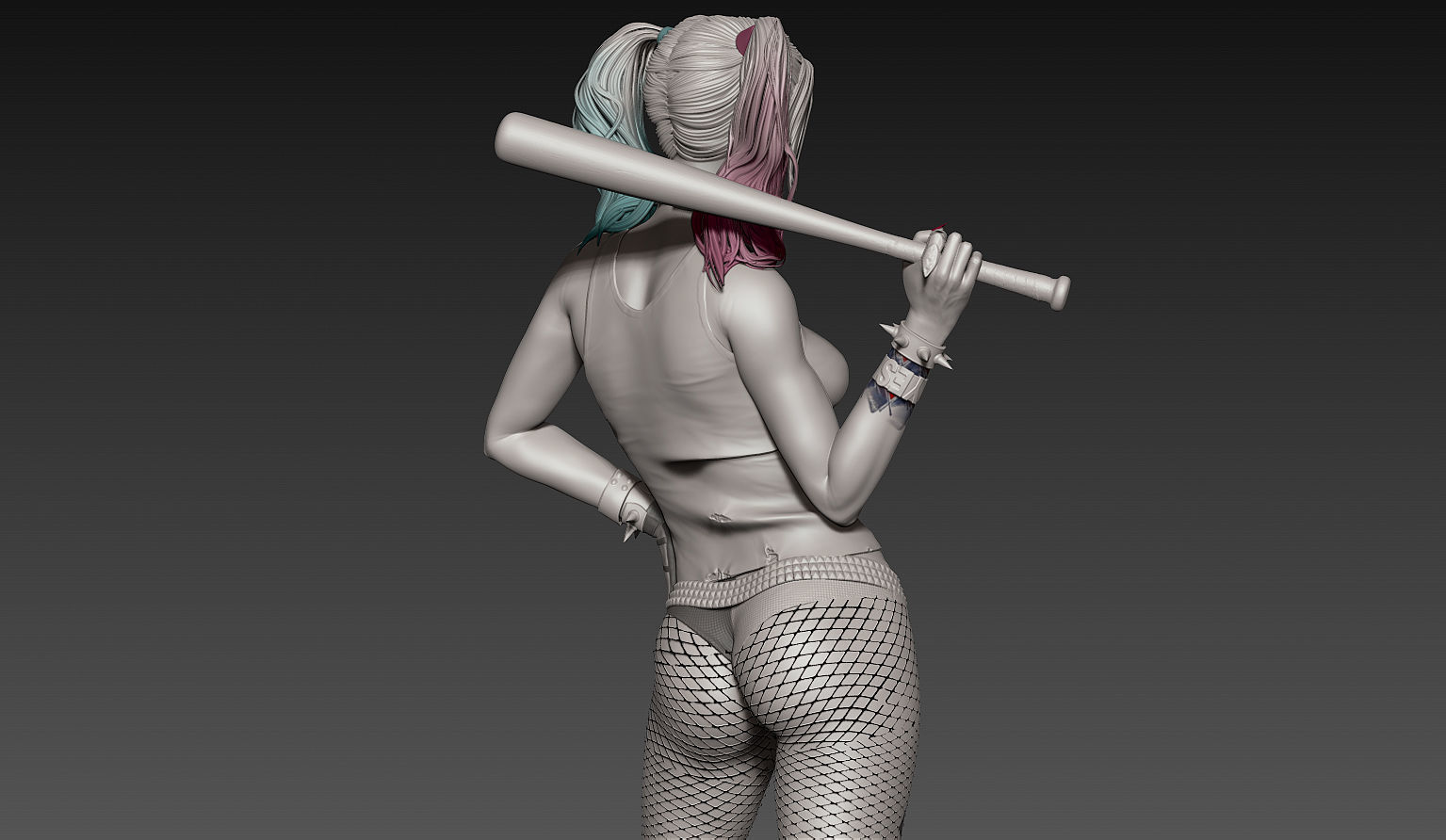 Harley Quinn Zbrush  3D model_6