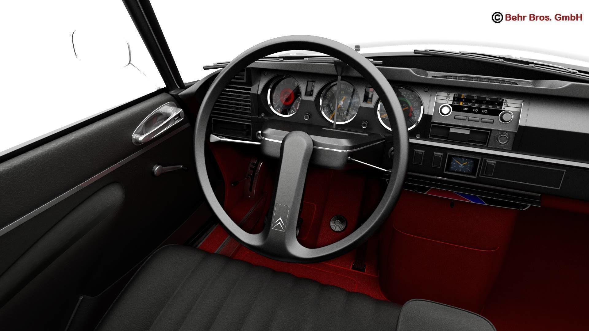 Citroen DS 23 Pallas 3D model_13