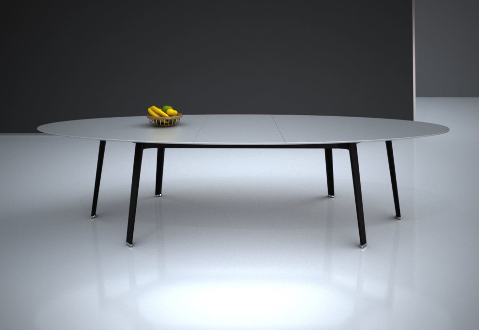 Dining table 3D model_2