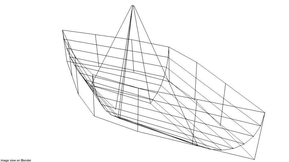 Origami - Boat 3D model_3