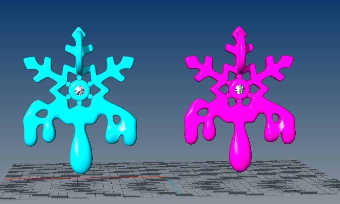 Snowflake pendant 3d printable model 3dm stl format 3D print model_9