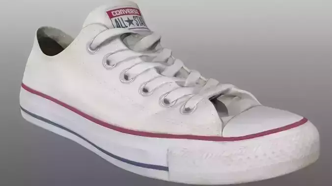 Sneaker 3D model chuck taylor all star Low-poly 3D model