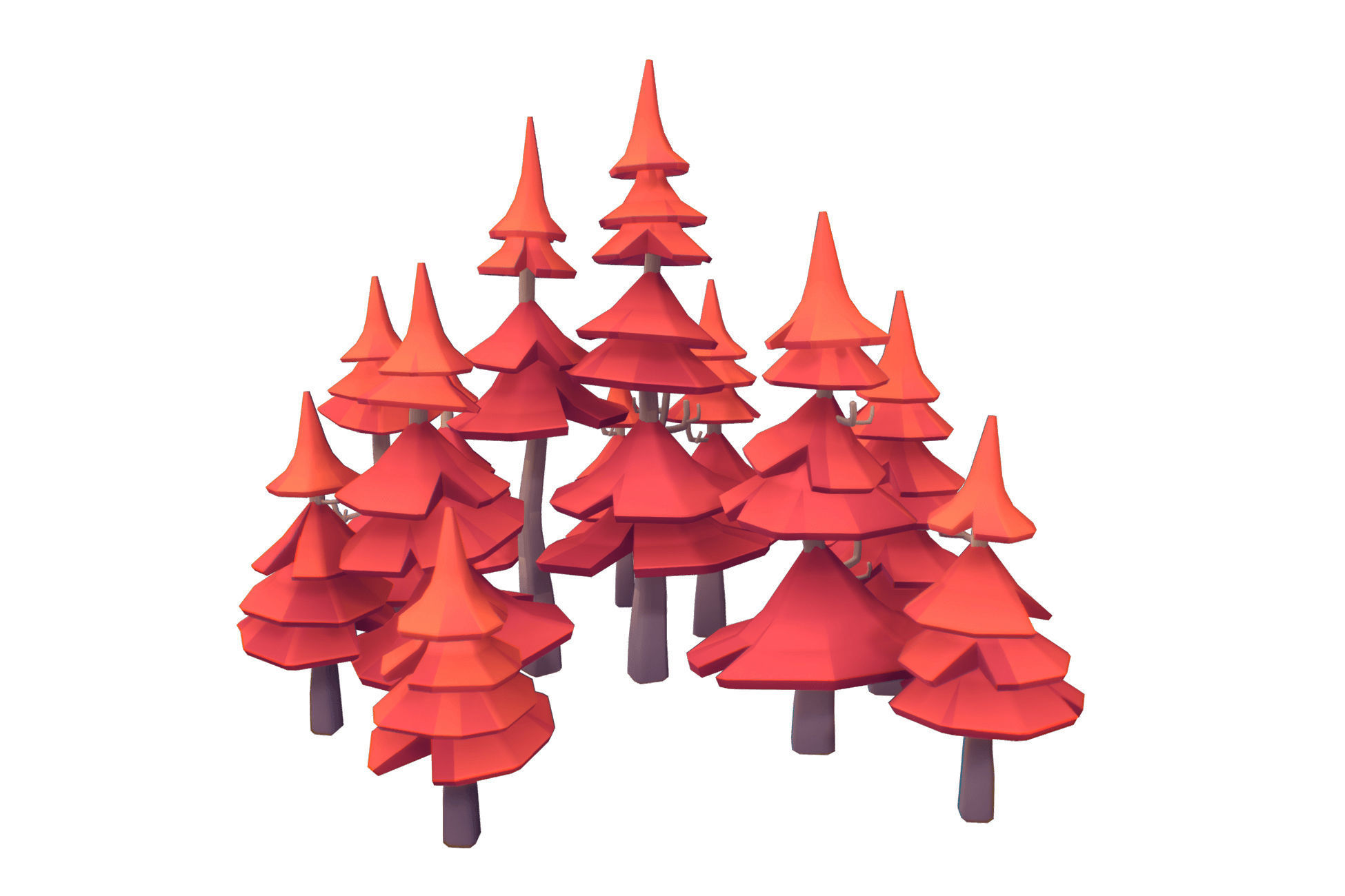 Nature Set - Proto Series Low-poly 3D model_10