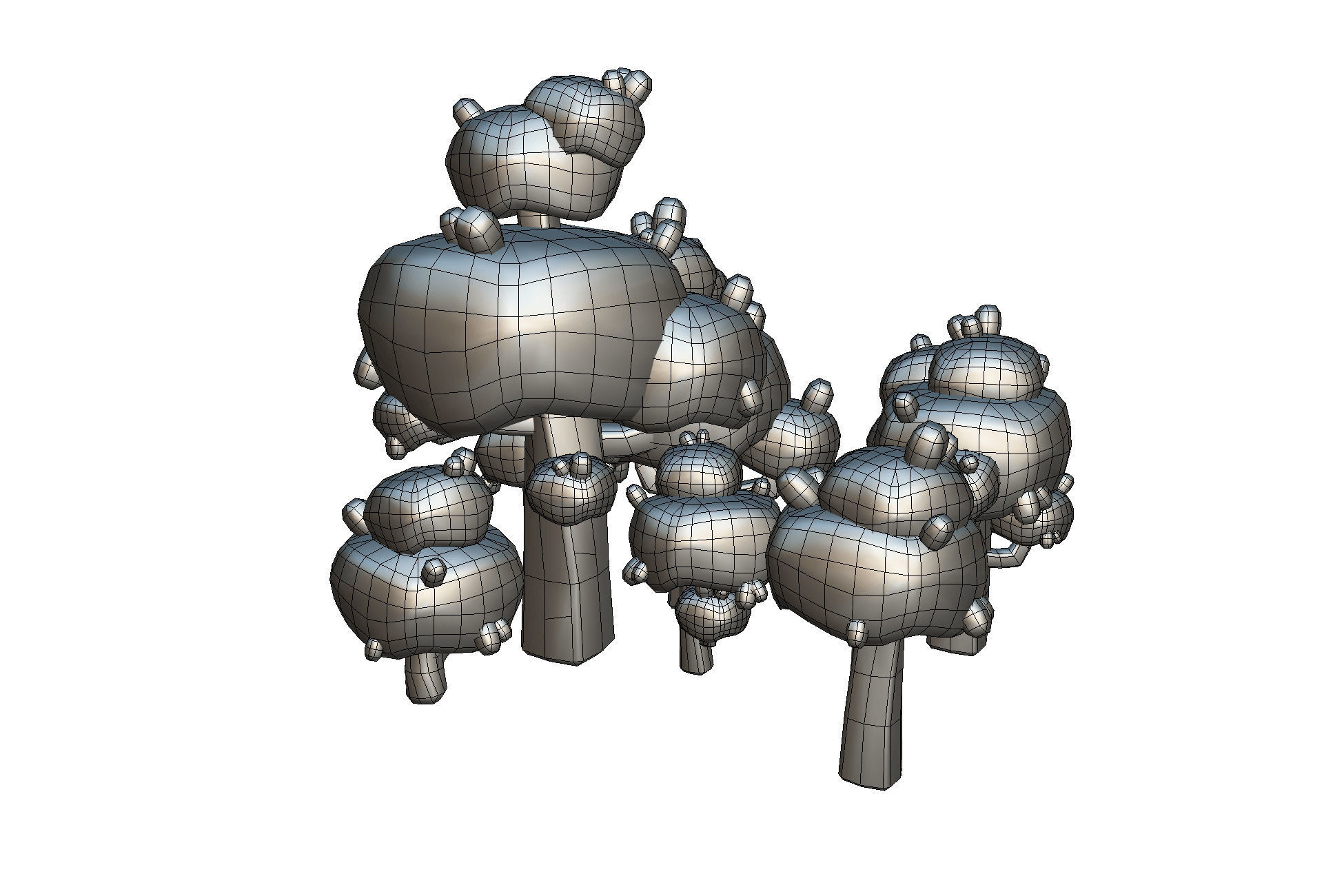 Nature Set - Proto Series Low-poly 3D model_9