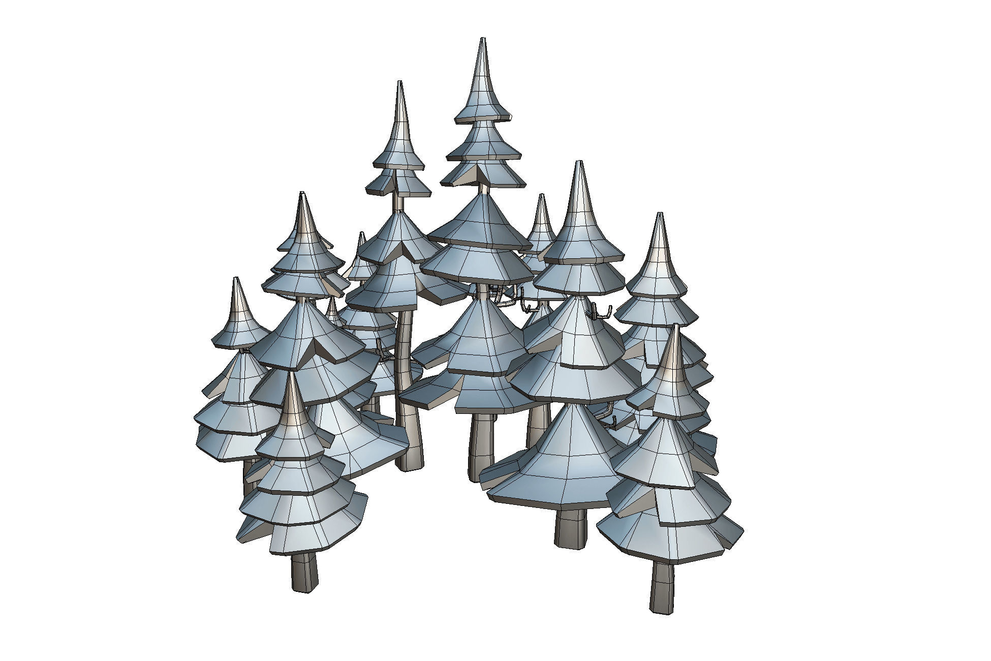 Nature Set - Proto Series Low-poly 3D model_14