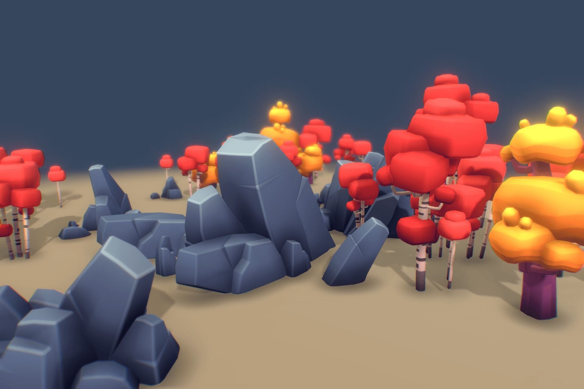 Nature Set - Proto Series Low-poly 3D model_1